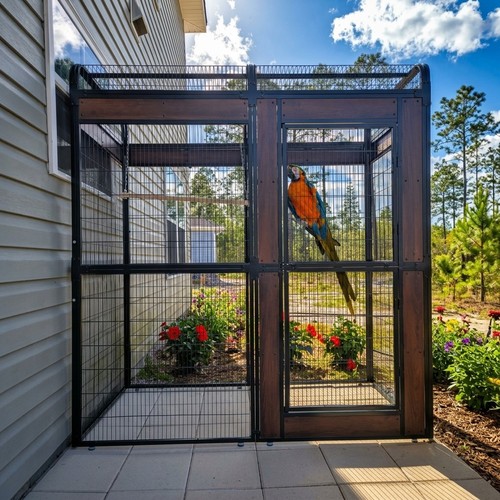 Extra large metal aviary bird - extra,